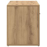 vidaXL Cabinet de chevet avec tiroir chêne artisanal 60 x 36 x 45 cm
