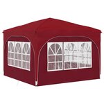 vidaXL Tente de fête pop-up 290 x 290 x 245 cm Bordeaux