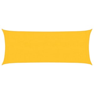 vidaXL Voile d'ombrage 160 g/m² Jaune 2x5 m PEHD