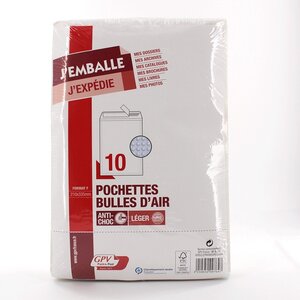Pack'n post 10 pochettes bulles d'air 210x335 mm - gpv