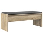 vidaXL Banc d'entrée avec coussin Chêne Sonoma 103 x 38 x 40 cm