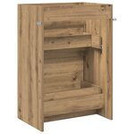 vidaXL Meuble sous lavabo de salle de bain Chêne artisanal