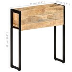 vidaXL Jardinière 60x20x68 cm Bois de manguier brut
