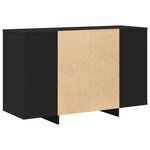 vidaXL Buffet Noir 120 x 41 x 75 cm Bois d'ingénierie