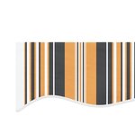 vidaXL Tissu de remplacement pour auvent rayures multicolores 4x3 5 m