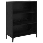 vidaXL Buffet Chêne noir 32 5 x 69 5 x 90 cm Bois d'ingénierie