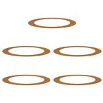 vidaXL adapté pour anneaux d'arbre plats 5 Pièces Marron Ø90 / 120 cm