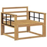 vidaXL Sofa de milieu extérieur Bois d'Acacia Massif Blanc