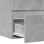 vidaXL Armoire de salle de bain gris béton bois d'ingénierie