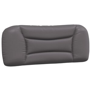 vidaXL Coussin de tête de lit Hvar gris 100 cm similicuir