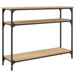 vidaXL Table console chêne sonoma 100x29x75 cm bois d'ingénierie