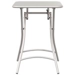 vidaXL Table bistrot Beige 55 x 55 x 72 5 cm Acier revêtu de poudre