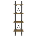 vidaXL Bibliothèque à 4 niveaux 40x30x140 cm bois de pin massif
