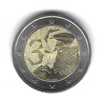 2 euros commémorative Portugal Erasmus 2022.