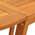 vidaXL Table de Jardin 5 Pièces Marron Bois d'Acacia Massif