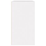 vidaXL Armoire à cosmétiques Blanc 80x40x75 cm Bois d'ingénierie