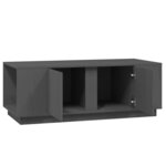 vidaXL Table basse Gris 110x50x40 cm Bois massif de pin