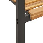 vidaXL Chaises de jardin empilables 2Pièces bois massif d'acacia et métal