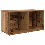vidaXL Meuble TV 3 Pièces Marron 107 x 35 x 37 cm Bois d'ingénierie