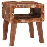 vidaXL Tables d'appoint Multicolore bois de récupération massif