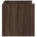 vidaXL Table basse chêne marron 80x50x50 cm bois d'ingénierie