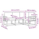 vidaXL Ensemble de canapés d'extérieur 4 pc Blanc et anthracite