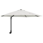 vidaXL Parasol de jardin Beige et Noir 248 x 248 x 148 cm
