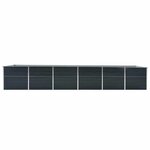vidaXL Lit surélevé de jardin Acier galvanisé 480x80x77 cm Anthracite