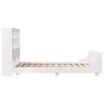vidaXL Cadre de lit sans matelas blanc 140x190 cm bois de pin massif