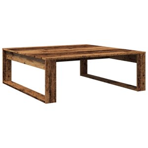 vidaXL Table basse vieux bois 100x100x35 cm bois d'ingénierie