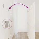 vidaXL Tête de lit murale Blanc 159 5x3x90 cm Bois massif de pin