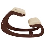 vidaXL Chaise assis-genoux crème 55x84x55 cm contreplaqué de bouleau