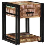 vidaXL Cabinet de chevet avec tiroir 2 Pièces Multicolore 40 x 40 x 50 cm