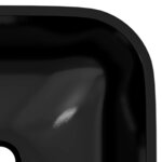 vidaXL Lavabo Verre 42x42x14 cm Noir