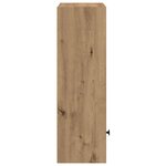 vidaXL Bibliothèque chêne artisanal 31x24x77 cm bois d'ingénierie