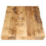 vidaXL Dessus de table bord vivant 140x40x3 8 cm bois de manguier brut
