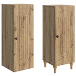 vidaXL Ensemble de Meubles 2 Pièces Chêne artisanal Bois d'ingénierie