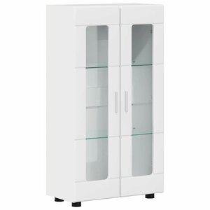 vidaXL Buffet Blanc brillant 55 5 x 29 x 100 cm Bois d'ingénierie
