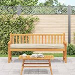 vidaXL Coussin de palette Crème 180 x 40 x 8 cm Tissu Oxford