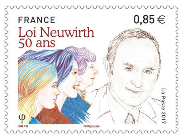 Timbre - 50 ans de la Loi Neuwirth