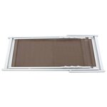 vidaXL Chaises de plage pliables lot de 2 Aluminium textilène Marron