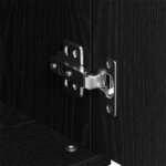 vidaXL Buffet Chêne noir 101.5 x 35 x 70 cm Bois d'ingénierie