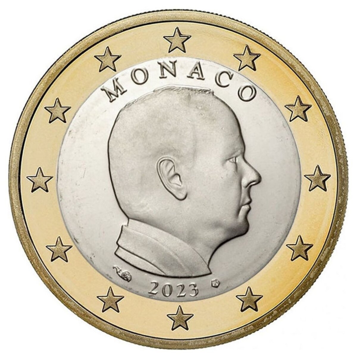 Pièce officielle de 1 euro monaco 2016 UNC Prince Albert II