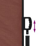 vidaXL Auvent latéral rétractable marron 200x300 cm