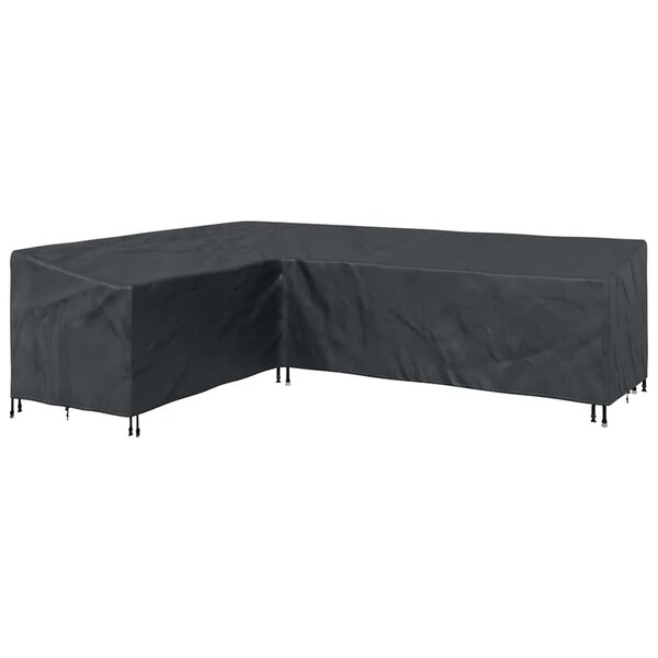 vidaXL Housse de meubles d'extérieur Noir 286 x 222 x 80 cm Tissu 210D