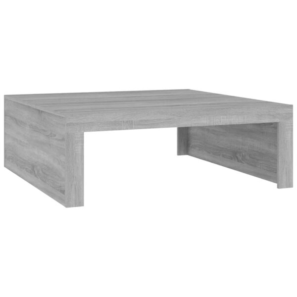 vidaXL Table basse Sonoma gris 100x100x35 cm Bois d'ingénierie