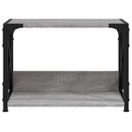 vidaXL Support d'imprimante à 2 niveaux Sonoma gris 44x26x31 5 cm
