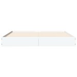 vidaXL Cadre de lit sans matelas blanc 140x200 cm bois d'ingénierie