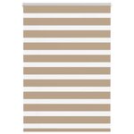 vidaXL Store zèbre marron sable largeur du tissu 95 9 cm polyester