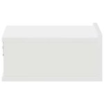 vidaXL Table de chevet flottante Blanc 40x30x15 cm Bois d'ingénierie